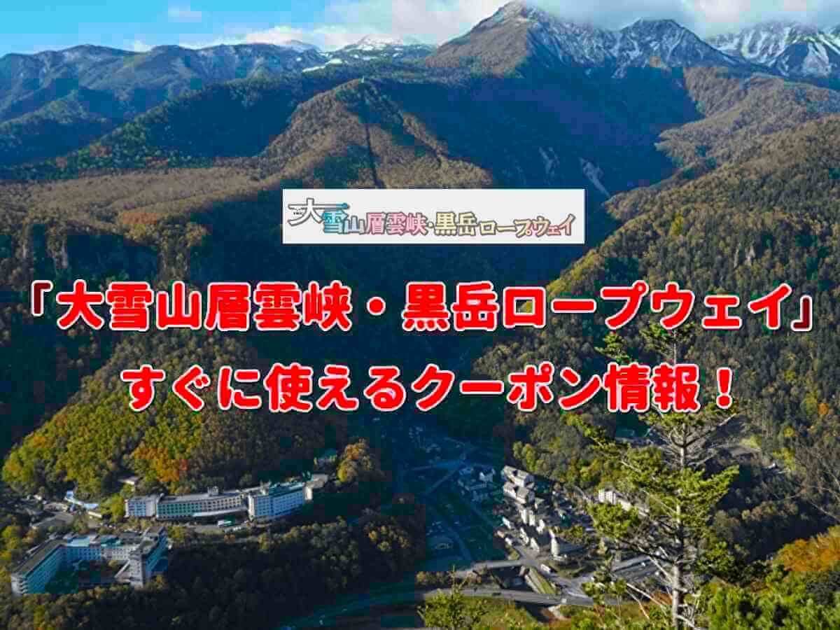 大雪山層雲峡 黒岳ロープウェイ クーポン最新情報 22年3月版 最新クーポン Com 大雪山層雲峡 黒岳ロープウェイ クーポン最新情報 22年3月版 最新クーポン Com
